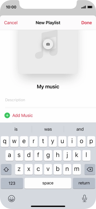 Press Add Music.