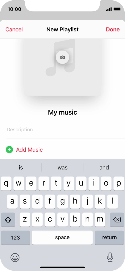 Press Add Music.