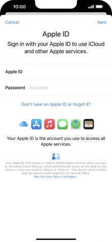 Press the field next to 