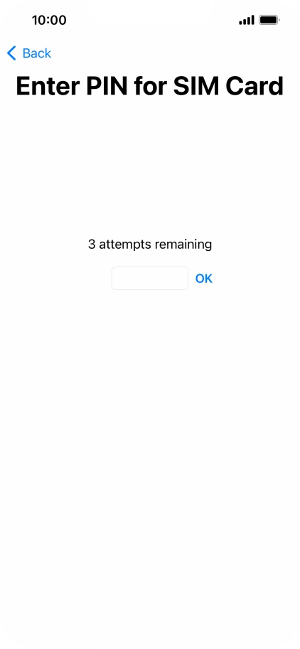 If your SIM is locked, key in your PIN and press OK. If your SIM is locked, key in your PIN and press OK.