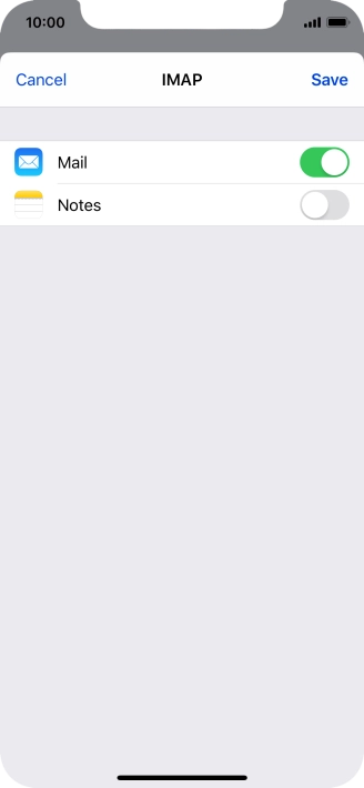Press Save. Your email account has now been set up. To select more settings for incoming and outgoing server, proceed with the following steps. Press Save. Your email account has now been set up. To select more settings for incoming and outgoing server, proceed with the following steps.
