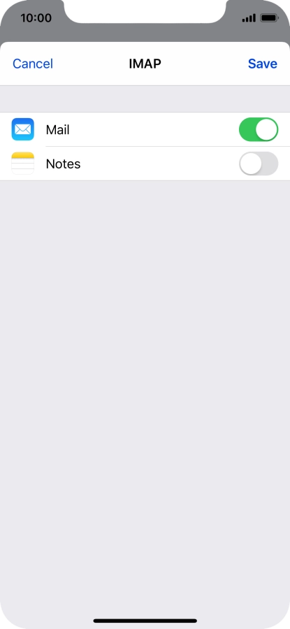Press Save. Your email account has now been set up. To select more settings for incoming and outgoing server, proceed with the following steps. Press Save. Your email account has now been set up. To select more settings for incoming and outgoing server, proceed with the following steps.