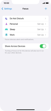 Press Do Not Disturb.