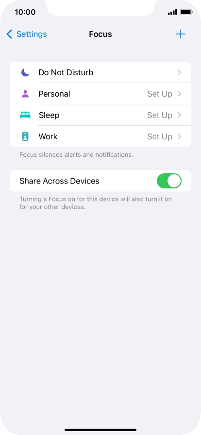 Press Do Not Disturb.