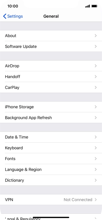 Press Software Update. If a new software version is available, it's displayed. Follow the instructions on the screen to update the phone software.