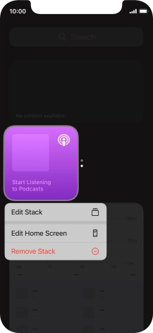 Press Edit Stack. Press Edit Stack.