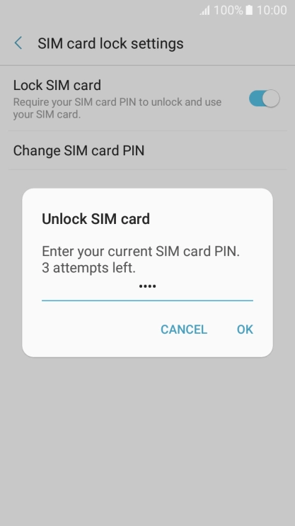 Key in your PIN and press OK.