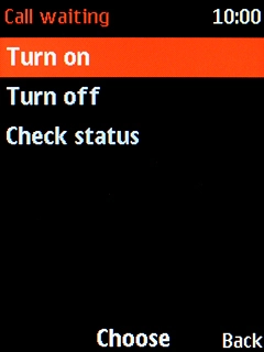 Select Turn on to turn on the function.