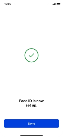 Press Done. If you haven't previously selected a phone lock code, key in a code of your own choice twice.