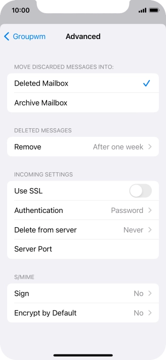 Press Authentication.