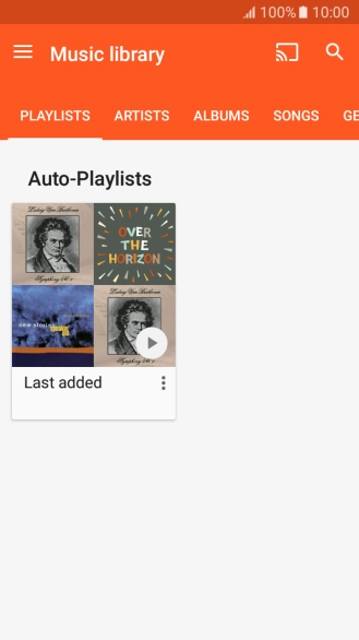 Press the required category.