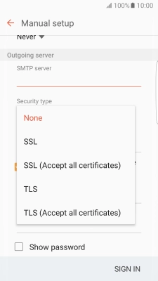 Press None to turn off the function.