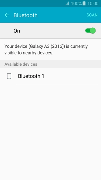 Press the required Bluetooth device and follow the instructions on the screen to pair the device with your phone. Press the required Bluetooth device and follow the instructions on the screen to pair the device with your phone.