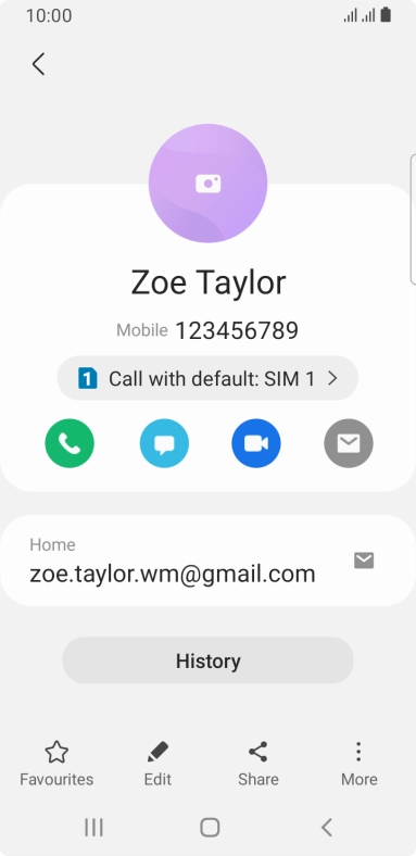 Press the call icon next to the required SIM. Press the call icon next to the required SIM.
