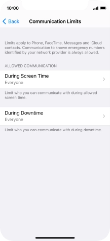Press During Screen Time.
