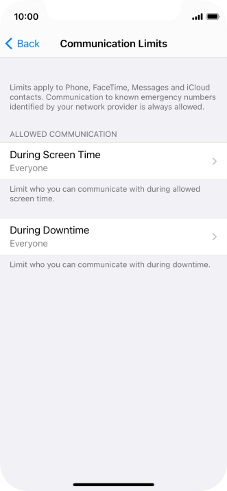 Press During Screen Time.
