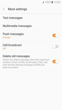 Press Text messages. Press Text messages.