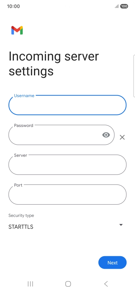 Press the field below 