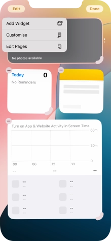 Press Add Widget. Press Add Widget.