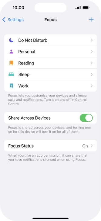 Press Do Not Disturb.
