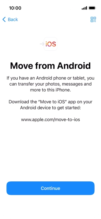 To transfer content to your phone, you need to install the app 