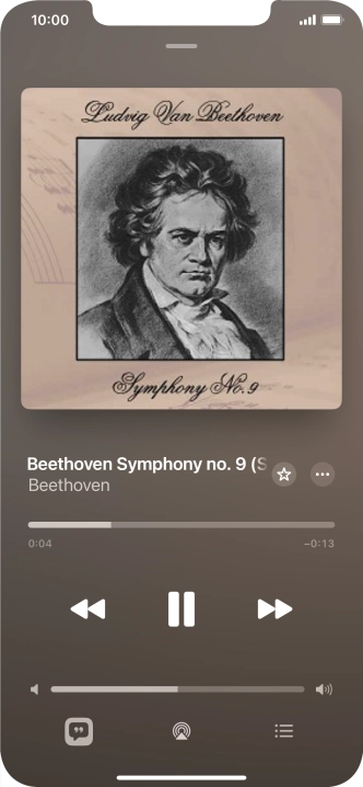 Press arrow right to go to the next audio file.