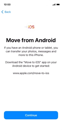 To transfer content to your phone, you need to install the app 