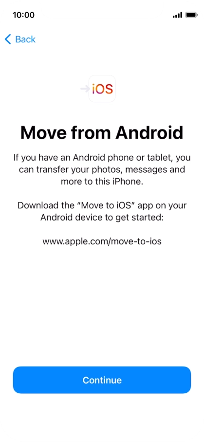 To transfer content to your phone, you need to install the app 