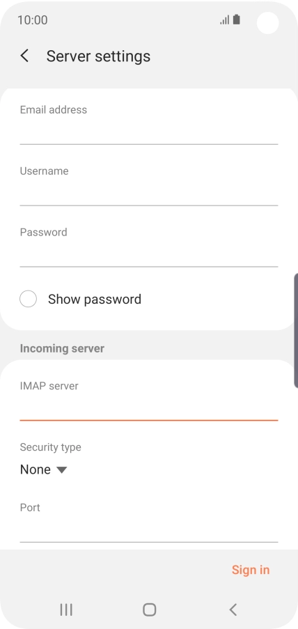 Press the drop down list below 