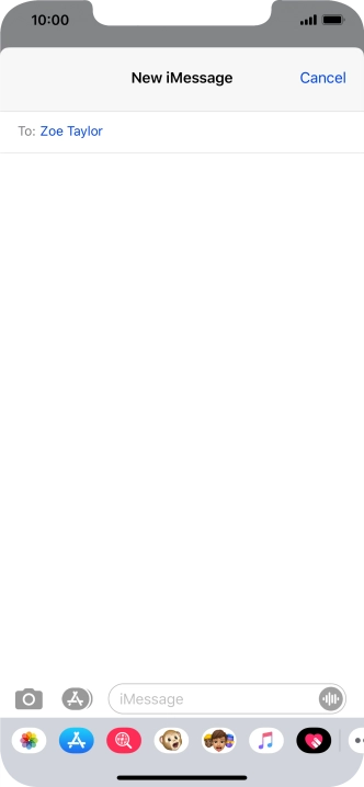 You can also send pictures, video clips, audio files and different effects in your iMessage. Follow the instructions on the screen to send your iMessage with the required content. You can also send pictures, video clips, audio files and different effects in your iMessage. Follow the instructions on the screen to send your iMessage with the required content.