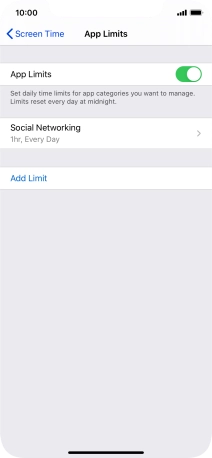 Press the required category.