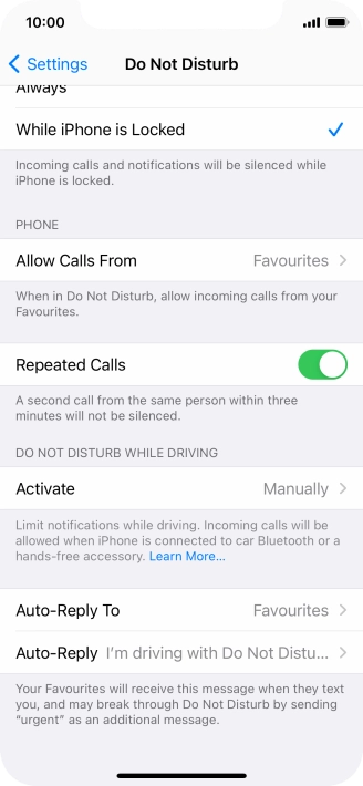 Press Auto-Reply To.