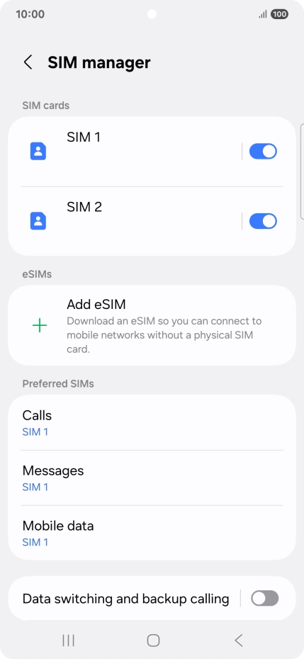 Press the required price plan.