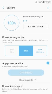 Press the Home key to return to the home screen.