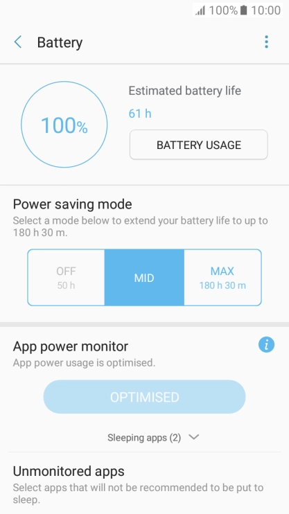 Press the Home key to return to the home screen.