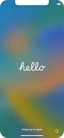 Slide your finger upwards starting from the bottom of the screen.