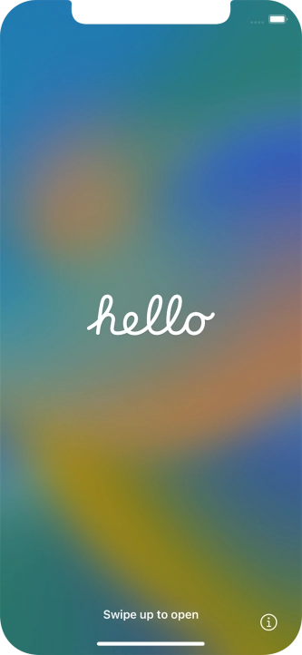 Slide your finger upwards starting from the bottom of the screen.