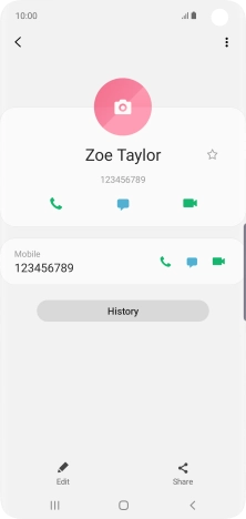 Press the Home key to return to the home screen.