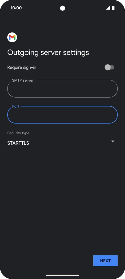 Press the drop down list below 