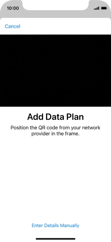 Place the QR code you've received inside the phone camera frame to scan the code.