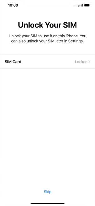 Press SIM Card.