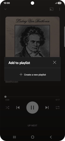 Press Create a new playlist.