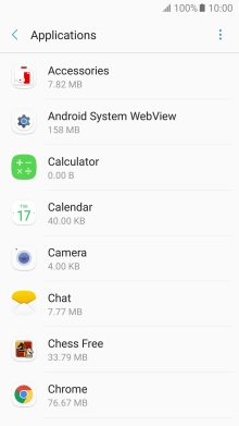 Press the required app.