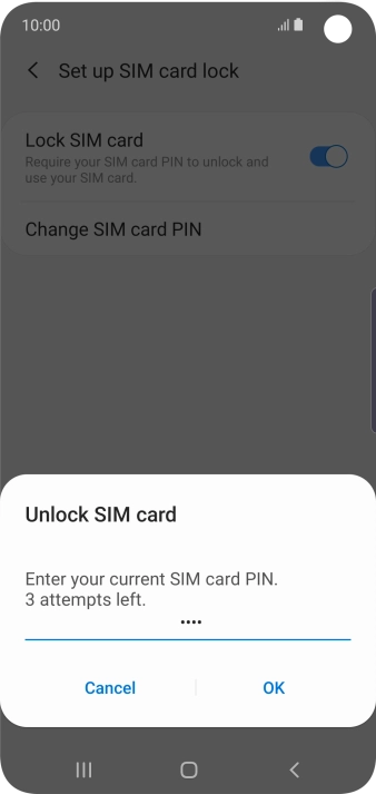 Key in your PIN and press OK.