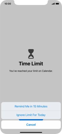 Press the required setting. Press the required setting.