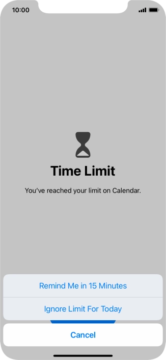 Press the required setting. Press the required setting.