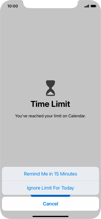 Press the required setting. Press the required setting.