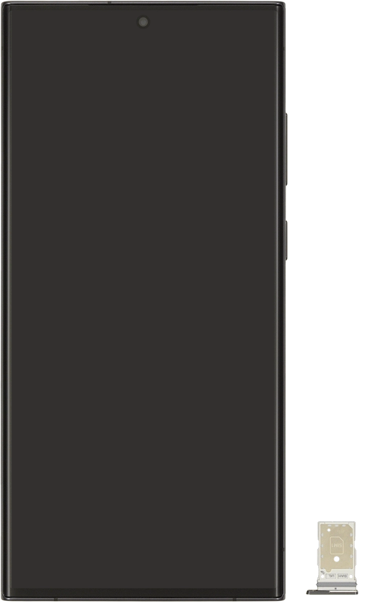 Turn your SIM as illustrated in the first SIM holder and place it in the SIM holder.