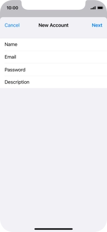 Press Description and key in the required name. Press Description and key in the required name.