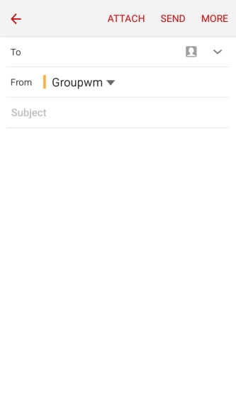 Press the search field and key in the first letters of the recipient's name.